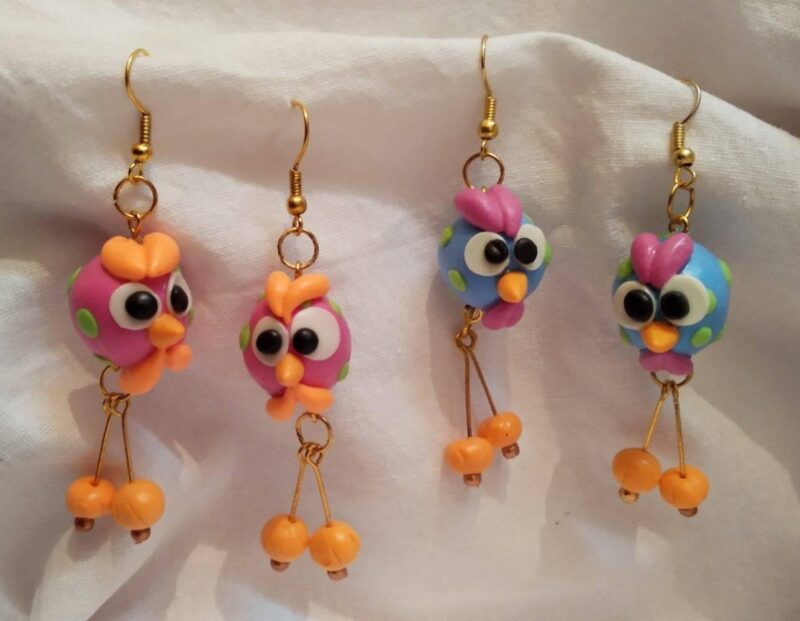 Cute Angry Bird Drop Earrings