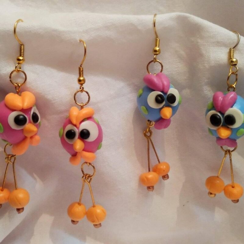 Cute Angry Bird Drop Earrings
