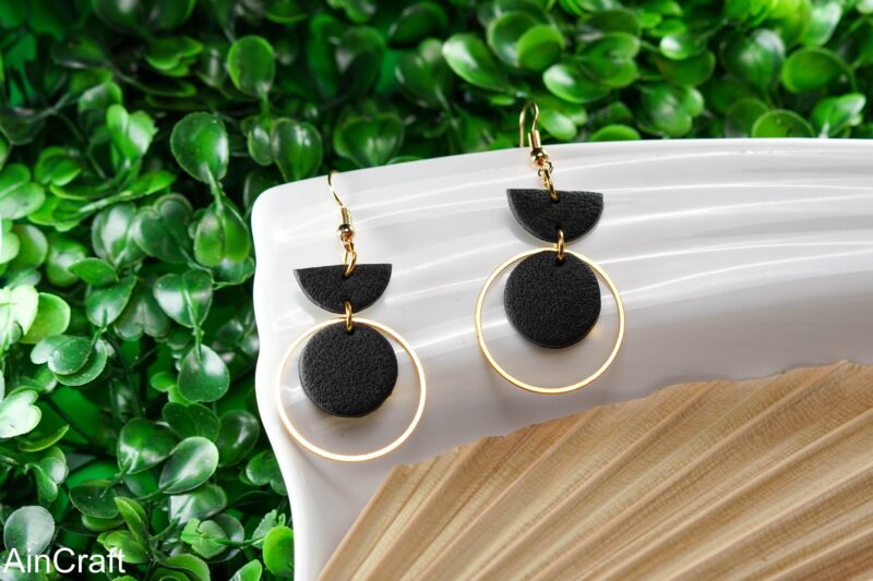 Black & Blue Drop Earrings