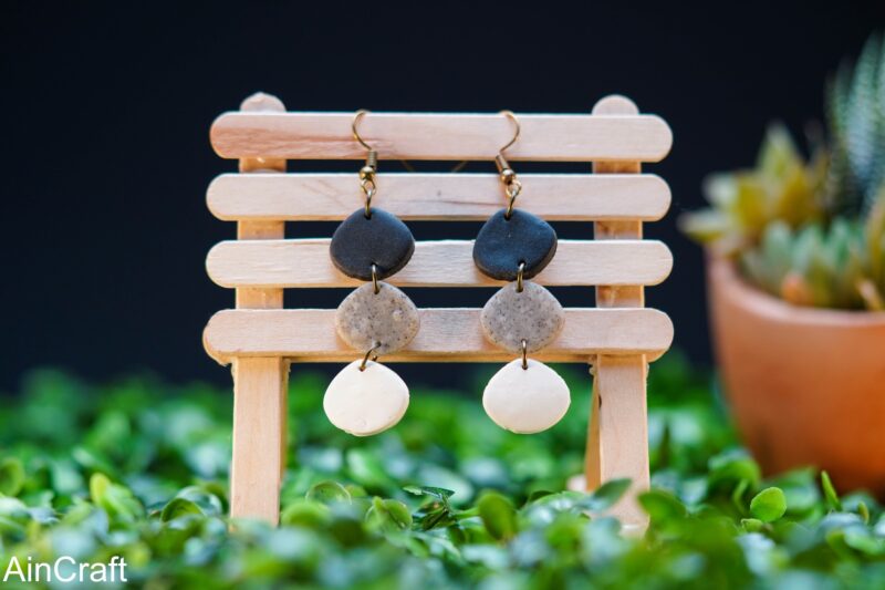 Black Shades Drop Earrings - Image 2