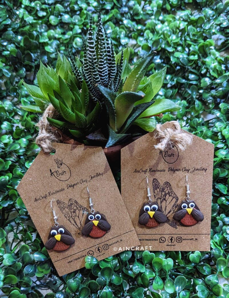 Cute Owl Drop Earrings - Image 3