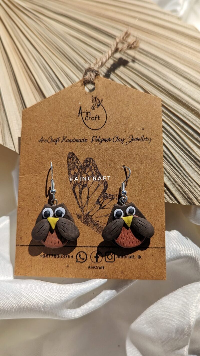Cute Owl Drop Earrings
