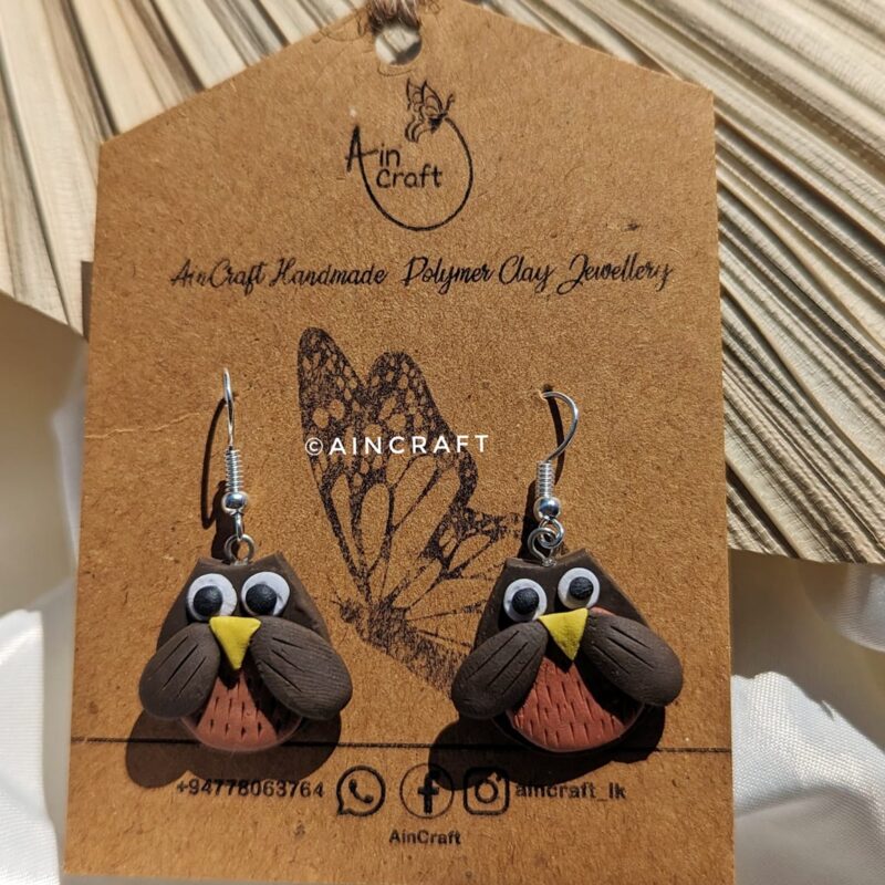 Cute Owl Drop Earrings