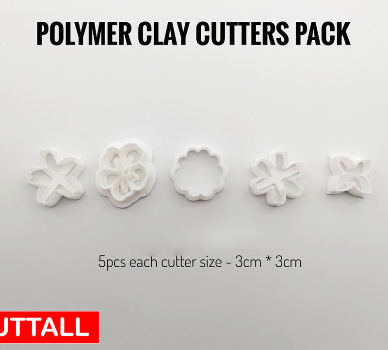 Polymer Clay Cutters Budget Pack (5 pcs)