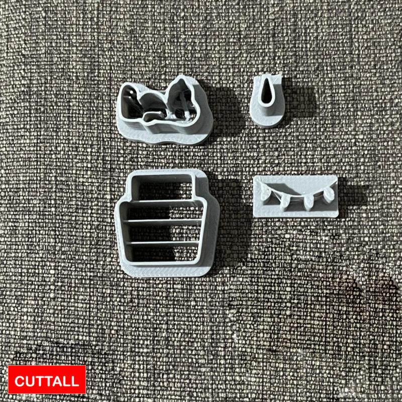 Snoopy Shape Polymer Clay Cutters - Set of 4