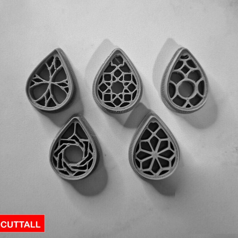 Polymer Clay Imprint Cutters (5pcs)