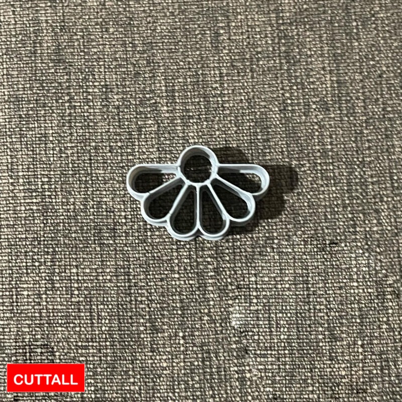 Half Flower Shape Polymer Clay Cutter