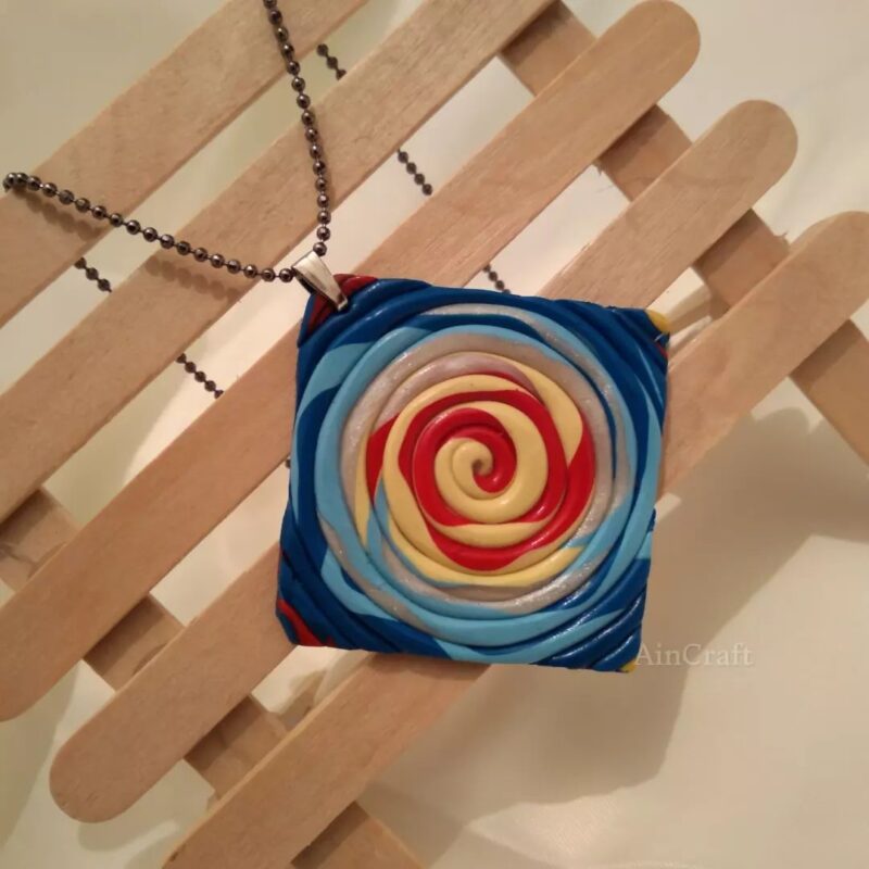 Handmade Spiral Pendant Necklace