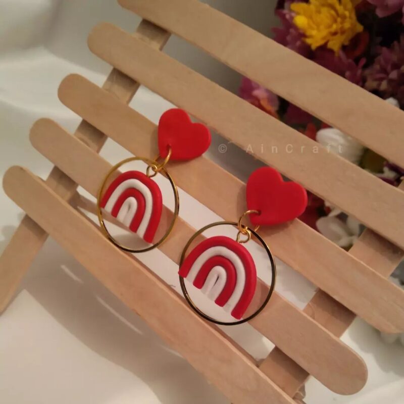 Valentine's Theme Drop Earrings - Image 2