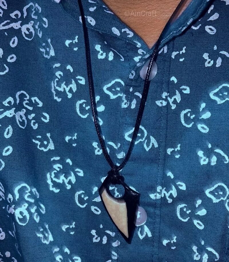 Glow-in-the-Dark Wolf Tooth Pendant Necklace - Image 2