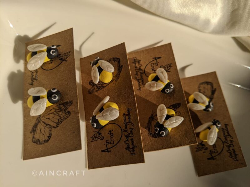 Bee Stud Earrings - Image 2