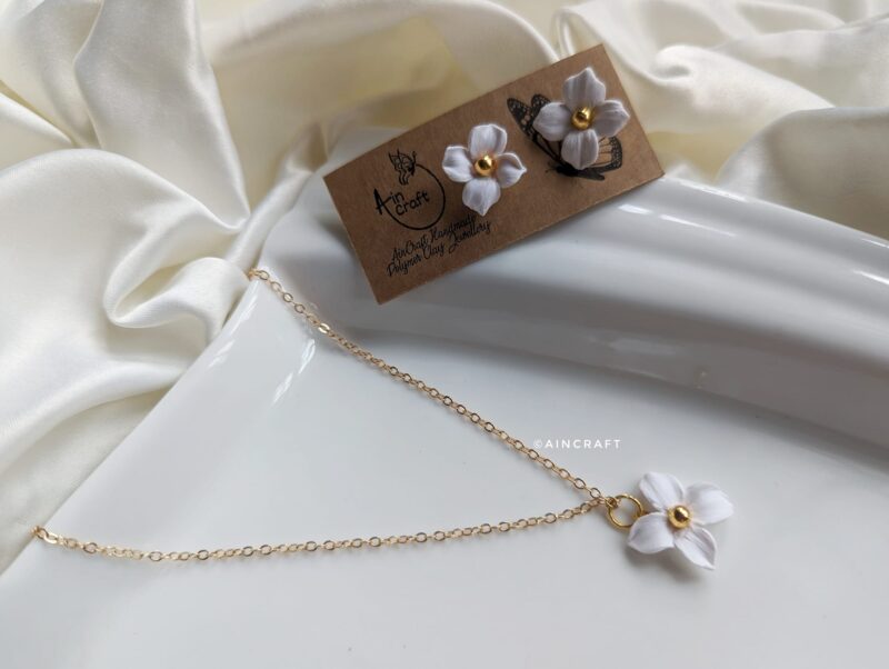 Four Petal Flower jewellery set