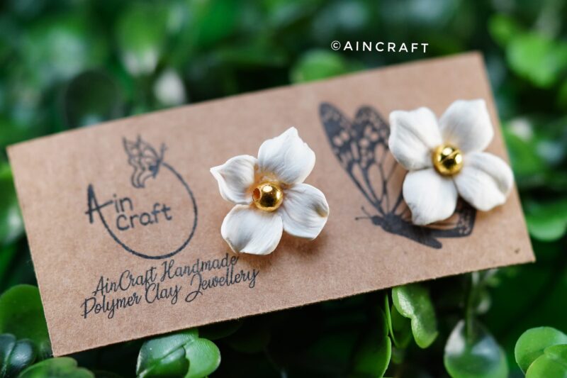 Four Petal Stud Earrings