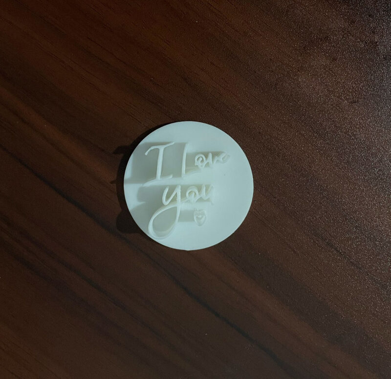 "I Love You" Word Stamp